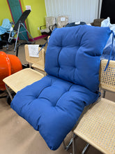 Outdoor 4'' Seat / Back Cushion, Blue, Set of 2! (NEW)