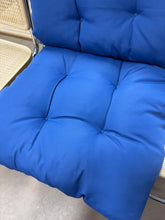 Outdoor 4'' Seat / Back Cushion, Blue, Set of 2! (NEW)