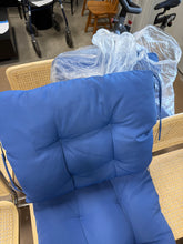 Outdoor 4'' Seat / Back Cushion, Blue, Set of 2! (NEW)