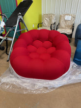Cenie 48.43" Upholstered Club Accent Compression Chair, No Assembly Required! (NEW - RED)