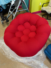Cenie 48.43" Upholstered Club Accent Compression Chair, No Assembly Required! (NEW - RED)