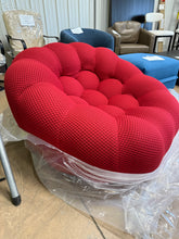 Cenie 48.43" Upholstered Club Accent Compression Chair, No Assembly Required! (NEW - RED)