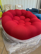 Cenie 48.43" Upholstered Club Accent Compression Chair, No Assembly Required! (NEW - RED)