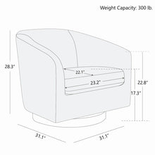 Bennett Upholstered Swivel Barrel Chair!! BRAND NEW!!