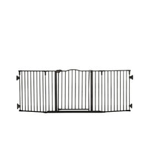 Regalo Deluxe Home Accents 74 inch Widespan Baby Safety Gate, Black, Ages 6 to 24 Months! (NEW IN BOX)