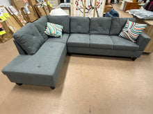 Gray L-Shaped 2 Piece Sectional, Gray!! BRAND NEW!!