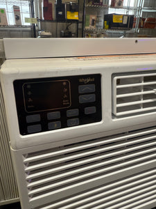 Whirlpool 8,000 BTU 115V Window Air Conditioner Cools 350 sq. ft. Timer, Sleep Mode and Remote in White! (NEW - SCRATCHED - CRACKED PLASTIC)