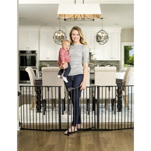Regalo Deluxe Home Accents 74 inch Widespan Baby Safety Gate, Black, Ages 6 to 24 Months! (NEW IN BOX)