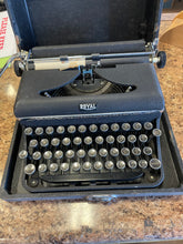 Vintage Royal portable typewriter, likely from the 1930s or 1940s