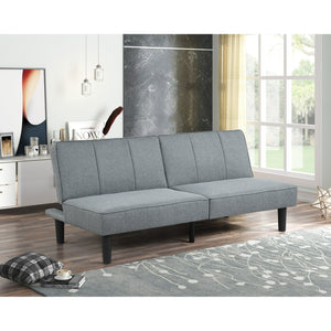 Mainstays Studio Futon, Gray Linen Upholstery! (NEW IN BOX)