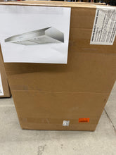 Velivi 30 in. 600 CFM Convertible Ductless Under Cabinet Range Hood With 3 Speed Exhaust Fan and 2 LED Lights, Stainless Steel! (NEW IN BOX)