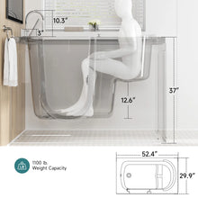 52" x 30" Walk-In Bathtub with Inswing Door & Shower Sprayer! (BRAND NEW - LEFT SIDE!)