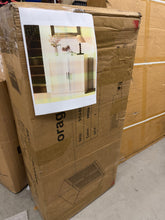 Rattan Storage Cabinet with Adjustable Shelves, White! (NEW IN BOX)