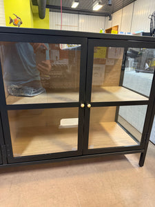 Crystal Cove Glass TV Stand for TVs up to 59"! (NEW & ASSEMBLED)