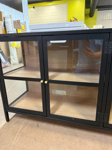 Crystal Cove Glass TV Stand for TVs up to 59"! (NEW & ASSEMBLED)