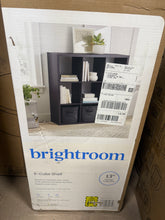 9 Cube Organizer - Brightroom, Black Oak!  -New in The Box