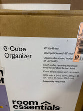 11" 6 Cube Organizer Shelf White - Room Essentials!! NEW IN BOX!!