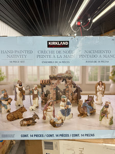 Kirkland Signature Nativity Set, 14-piece! (NEW IN BOX)