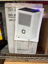 Edendirect 30 pt. 1,500 sq.ft. Portable Dehumidifier in White with Auto Defrost, Dual Filters, Variable Speeds, Continuous Run! (NEW IN BOX - Refurbished!)