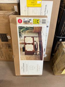 Threshold Withania 2 Door Cabinet - Vintage Woven Accent, Wood Composite, Anti-Tip!! NEW IN BOX!!