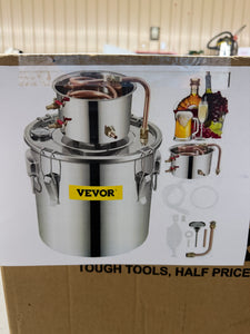 Vevor Alcohol Still 8 Gal. Stainless Steel Water Alcohol Distiller Home Brewing Kit Build-in Thermometer for DIY Wine! (NEW IN BOX)