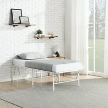 Mainstays 18" High Profile Foldable Steel Twin Platform Bed Frame, White! (NEW IN BOX)