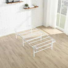 Mainstays 18" High Profile Foldable Steel Twin Platform Bed Frame, White! (NEW IN BOX)