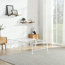 Mainstays 18" High Profile Foldable Steel Twin Platform Bed Frame, White! (NEW IN BOX)