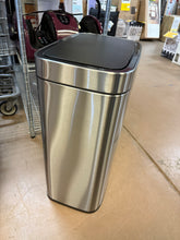 Brightroom Motion Wastebasket with Liner - Stainless Steel Touchless Kitchen Trash Can, 11.8 Gallon, Silver!! BRAND NEW(MINOR DENT FROM SHIPPING)!!