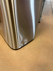 Brightroom Motion Wastebasket with Liner - Stainless Steel Touchless Kitchen Trash Can, 11.8 Gallon, Silver!! BRAND NEW(MINOR DENT FROM SHIPPING)!!
