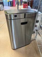 Brightroom Motion Wastebasket with Liner - Stainless Steel Touchless Kitchen Trash Can, 11.8 Gallon, Silver!! BRAND NEW(MINOR DENT FROM SHIPPING)!!