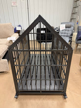 52" Heavy Duty Dog Crate Large Dog Cage Strong Metal Dog Kennels And Crates For Large Dogs With 4 Lockable Wheels! (NEW & ASSEMBLED)