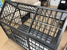 52" Heavy Duty Dog Crate Large Dog Cage Strong Metal Dog Kennels And Crates For Large Dogs With 4 Lockable Wheels! (NEW & ASSEMBLED)