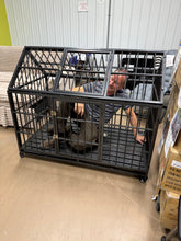 52" Heavy Duty Dog Crate Large Dog Cage Strong Metal Dog Kennels And Crates For Large Dogs With 4 Lockable Wheels! (NEW & ASSEMBLED)