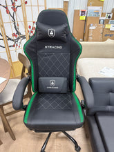 GTRACING RGB Ergonomic Gaming Chair with Massage, LED Lights, Footrest, Lumbar Support, Black!! NEW AND ASSEMBLED!!