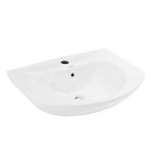 Swiss Madison
Modern White Ceramic Rectangular Chateau Pedestal Bathroom Vessel Sink with Round Single Faucet Hole- new in box