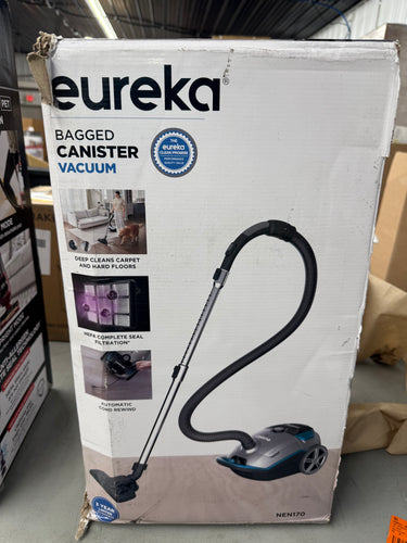 Eureka Bagged Blue Automatic Rewind HEPA Filter Multisurface Canister Vacuum! (NEW IN BOX)