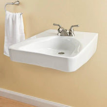 Wheelchair Users Wall-Mounted Bathroom Sink in White- new in box