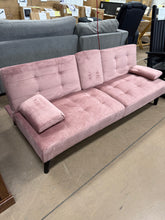 Adjustable Loveseat Sleeper With Retractable Cup Holders, Pink! (NEW)