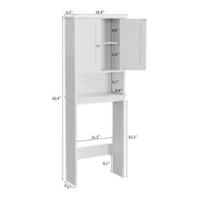 Behren 65.4"H Over the Toilet Storage Cabinet, White! (NEW IN BOX)