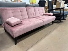 Adjustable Loveseat Sleeper With Retractable Cup Holders, Pink! (NEW)