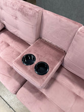 Adjustable Loveseat Sleeper With Retractable Cup Holders, Pink! (NEW)