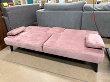 Adjustable Loveseat Sleeper With Retractable Cup Holders, Pink! (NEW)