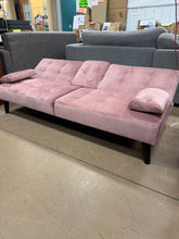 Adjustable Loveseat Sleeper With Retractable Cup Holders, Pink! (NEW)