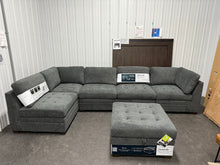 Thomasville Tisdale Fabric Sectional with Storage Ottoman