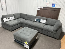 Thomasville Tisdale Fabric Sectional with Storage Ottoman