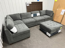 Thomasville Tisdale Fabric Sectional with Storage Ottoman