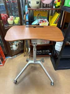 Adjustable Height Rolling Desk! (USED - WORKS GREAT!)