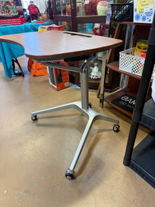 Adjustable Height Rolling Desk! (USED - WORKS GREAT!)