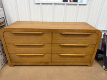 Gillon 62" W 6-Drawer Solid Wood Double Dresser with Hidden Drawer! (NEW - CHIPPED)
